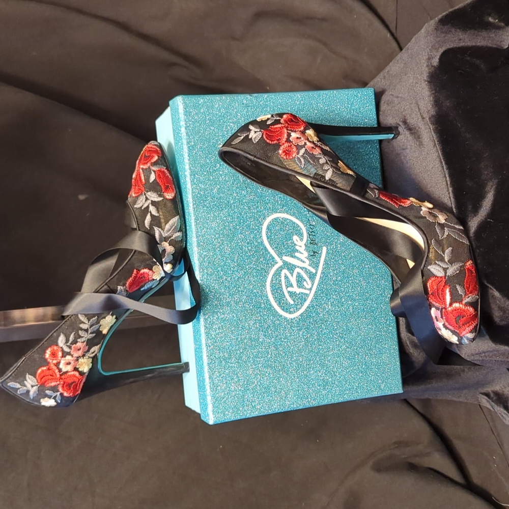 Jules embroidered ballet heels from Blue by Betsy Johnson